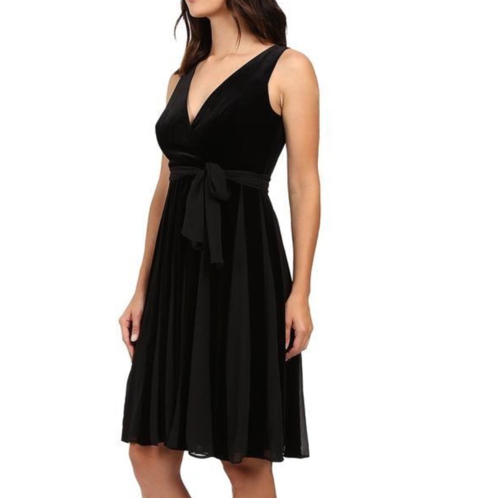 AdrianaPapel velvet fit and flare midi dress size 8 NWT